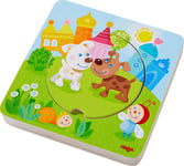 HABA 303536 Wooden puzzle Frolicking animal children