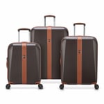 Delsey Paris Promenade Hard 2.0 4 roulettes Set de valises 3 pièces schokolade (TAS012376)