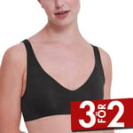 Sloggi BH Zero Feel 2 0 Soft Bra Svart Large Dam