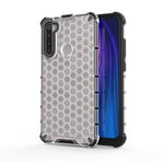 Valkoinen Yhteensopiva Oppo Realme 5 Pro Iskunkestävän Honeycomb Pc + Tpu -Kotelon Kanssa