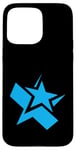 Coque pour iPhone 15 Pro Max Graphique bleu super-star bleu