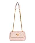 GUESS Giully Mini Rabat bandoulière Convertible, Sac Femme, Rose Clair, Taille Unique