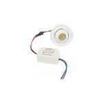 Mini Spot led Encastrable Orientable 3W cob 45° Rond - Blanc Froid 6000K - 8000K Silamp