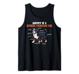 anatomy of a bernes mountain dog Tank Top