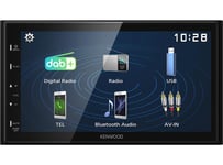 Kenwood DMX-129DAB 2-DIN Mediaspiller DAB BT USB/iPhone