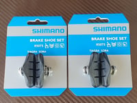 (2 Pairs) Shimano R50T5 Brake Shoes Tiagra Sora Claris Rim Brake Pads Road Bike 