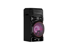 LG, Enceinte Bluetooth Puissant, PartyBox, Karaoke, Grosse Enceinte Bluetooth Lumineuse, XBOOM, Portable à roulettes, Enceinte Bluetooth Portable Exterieur, Multi Bluetooth et Application, RNC5,Noir