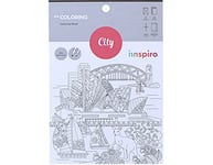 Livre de coloriage COLORING City and Travel 12 motifs 24 feuilles 16 x 23 cm.