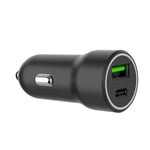 Billaddare med 20W PD USB-C och 18W QC3.0 USB