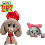 Secret Life Of Pets 2 - 25cm 10" Princess Pup & 6" Slo Foam Squeezable Princess