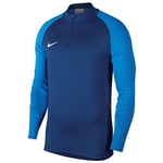 Nike M NK Dry STRKE DRIL Top T-Shirt à Manches Longues Homme, Coastal Blue/lt Photo Blue/Coastal Blue/(White), FR : XL (Taille Fabricant : XL)