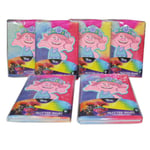 6x Trolls 2 Glitter Diary Notebook Stationery School Office Supplies Diaries