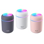 LOVIVER 3pcs Portable 300mL Humidifier USB Aromatherapy Essential Oil Diffuser 2 Mist Modes Desktop Humidifier Super Quiet Air Humidifier for Bedroom Home Office