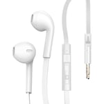 XO Earphones Jack 3.5mm Flat Cord, White