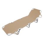 Chaise Longue Playa Structure en Aluminium Et Assise Couleur Taupe pour Mer Pool