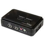 StarTech 2 Port USB KVM Switch w/Audio & Cables