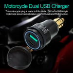 Universal NEW Motorcycle For BMW Ducati QC3.0 USB Quick Charge Plug Car Charger