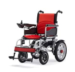 FTFTO Home Accessories Elderly Disabled Senior/Disabled Electric Wheelchair Light Folding All Terrain Folding Wheelchair Electric Double Motor Electric Chair Lithium Battery Safety Wheelchair