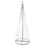 WeRChristmas Sapin de Noël éphémère clignotant animé à LED pré-éclairé, 190 cm, multicolore