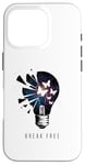 Coque pour iPhone 16 Pro Ampoule Break Free Motif papillons