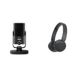 RØDE NT-USB Mini Versatile Studio-quality Condenser USB Microphone with Free Software for Podcasting & Sony WH-CH520 Wireless Bluetooth Headphones - up to 50 Hours Battery Life with Quick Charge