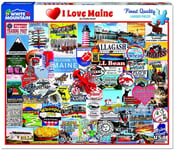 White Mountain Puzzles I Love Maine 1000 piece jigsaw puzzle  760mm x 610mm