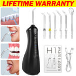 Water Flosser Cordless Jet Dental Electric Oral Irrigator Teeth Cleaner Picks