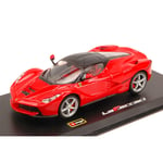 SIGNATURE FERRARI LA FERRARI 2013 RED WITH SHOWCASE 1:43 Burago Auto Stradali