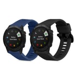 Silicone Watch Strap Set for Garmin Forerunner 955 Fenix 7 6 Pro GPS 5