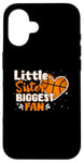 Coque pour iPhone 16 Funny Little Sister - Grande fan de basket-ball pour filles