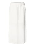 Slfviva Hw Ankle Skirt Noos White Selected Femme