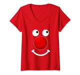 Womens Red 2024 Day Kids Big Nose T-Shirt Family Matching Kids V-Neck T-Shirt