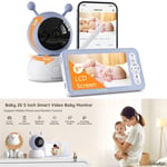 BOIFUN 5” Wifi Video Baby Monitor Camera, App Control,Motion&Crying Detection UK