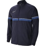 Nike Veste de Football de Survêtement Tissée pour Grand Enfants, Taille M, Obsidienne/Blanc/Bleu Royal/Blanc