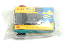 KODAK FUN AQUA SPORT ETANCHE 35 MM 27 PHOTOS GOLD CAMERA FILM EXPIRE 2001 NEUF