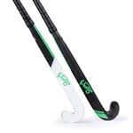 Kookaburra Pro X Stick-37.5 Crosse de Hockey Unisexe, Noir/Vert Citron/Blanc, 37.5" Light