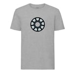 T-Shirt Homme Col Rond Iron Man Arc Reactor Super Héros Bd Film Geek