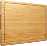 Utoplike Extra Large XXXL Bamboo Cutting Board 60 x 40 x 3.2 cm,Large Wooden for