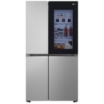 LG GSVV80PYLL Instaview Wifi Connected Frost Free American Fridge Freezer Silver