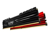 Xpg Gammix D10 - Ddr4 - Sats - 32 Gb: 2 X 16 Gb - Dimm 288-Pin - 3200 Mhz / Pc4-25600 - Cl16 - 1.35 V - Ej Buffrad - Icke Ecc - Svart