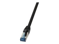 Logilink 10G - Koblingskabel - Rj-45 (Hann) Til Rj-45 (Hann) - 50 M - Sftp - Cat 6A - Utendørs, Halogenfri - Svart