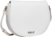 Replay women's shoulder bag made of faux leather, white (Opt White 001), one size