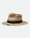 BRIXTON Brixton Hunter Straw Fedora (Tan, S) S Tan