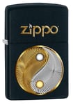 Zippo Lighter Abstract Ying Yang Noir