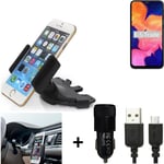 For Samsung Galaxy A10 + CHARGER Mount holder for Car radio cd bracket