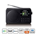 Lenco Bärbar DAB+/FM-radio med Bluetooth Svart