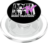 MTV Black And White Guitars Pink TV PopSockets PopGrip pour MagSafe