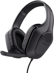 GXT 415 Zirox Casque Gaming Léger avec Transducteurs 50 mm pour PC, Xbox, PS4, PS5, Switch, Mobile, Audio Jack 3.5 mm, Câble de 2 m, Casque Gamer Filaire Over-Ear avec Micro - Noir