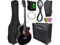 V-Tone V-Tone Eag Set Bk Elektroakustisk Gitarr + Gitarrförstärkare Svart