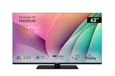 Panasonic TV-43W80AEY W80 Series 43 inch 4K Ultra HD LED Smart TV, 2024, Fire TV, Freely, Dolby Vision & Atmos, Alexa Voice Control, Airplay, Black